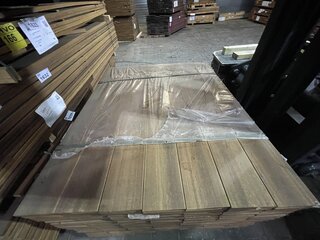 Ca. 196x Guyana Teak hardhouten planken geschaafd 21x145mm, lengte 125